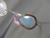 ESTATE LARGE .10CT DIAMOND & AAA QUARTZ 14KT WHITE GOLD 2 STONE BANGLE BRACELET