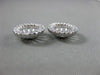 ESTATE .48CT DIAMOND 14KT WHITE GOLD 3D CLASSIC ROUND HALO JACKET EARRINGS