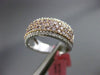 ESTATE WIDE 1.29CT DIAMOND 18KT WHITE & ROSE GOLD 3D WEDDING ANNIVERSARY RING