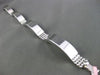 ESTATE WIDE 1.80CT DIAMOND 14KT WHITE GOLD 3D MULTI ROW SEMI MOON LINK BRACELET