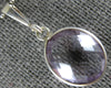 ESTATE 4.0CT AAA AMETHYST 14KT WHITE GOLD 3D OVAL CLASSIC BEZEL PENDANT