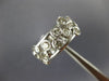 ESTATE WIDE 1.08CT DIAMOND 14KT WHITE GOLD BEZEL ETOILE WEDDING ANNIVERSARY RING
