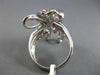 ESTATE MASSIVE 1.92CT DIAMOND 18KT WHITE GOLD 3D CRISS CROSS LOVE KNOT FUN RING