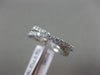 ESTATE .71CT ROUND DIAMOND 18KT WHITE GOLD 3D CRISS CROSS X LOVE CLASSIC RING