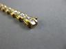 ESTATE .38CT BAGUETTE CUT DIAMOND 14KT YELLOW GOLD 3D V SHAPE TENNIS BRACELET