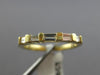 ESTATE .25CT DIAMOND 14K YELLOW GOLD 5 STONE BAGUETTE ANNIVERSARY RING #2421