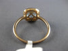 ESTATE 1.44CT DIAMOND & AAA AQUAMARINE 14KT ROSE GOLD 3D SQUARE ENGAGEMENT RING