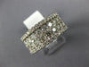 ESTATE LARGE 1.90CT DIAMOND 14KT WHITE GOLD 3D FIVE ROW WEDDING ANNIVERSARY RING