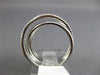 ESTATE WIDE .54CT DIAMOND 14KT WHITE GOLD 3D MULTI ROW CRISS CROSS INFINITY RING