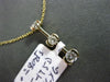 ESTATE .28CT ROUND DIAMOND 14K YELLOW GOLD GRADUATING SEMI BEZEL JOURNEY PENDANT