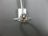 ESTATE .39CT DIAMOND 14K WHITE GOLD OVAL HALO CLASSIC SEMI MOUNT ENGAGEMENT RING