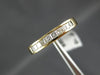 ESTATE .46CT DIAMOND 14KT YELLOW GOLD 3D PRINCESS CUT ANNIVERSARY RING #15774