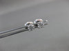 ESTATE .50CT ROUND DIAMOND 14K WHITE GOLD 4 PRONG SCREW BACK EARRINGS 4mm #19450