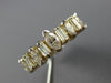 ESTATE .85CT DIAMOND 14KT YELLOW GOLD MARQUISE & BAGUETTE ANNIVERSARY RING #6898
