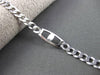 ESTATE LONG 14KT WHITE GOLD SOLID ITALIAN FANCY LINK ANKLE BRACELET #23674