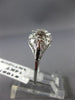 ANTIQUE .15CT DIAMOND 14KT WHITE GOLD 3D CLASSIC FILIGREE ENGAGEMENT RING #19970