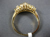 ESTATE WIDE 1.05CT MARQUISE & ROUND DIAMOND 14KT YELLOW GOLD CLASSIC RING #22273