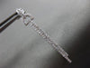 ESTATE .5CT DIAMOND 14K WHITE GOLD CLASSIC ELONGATED DOUBLE BAR HANGING EARRINGS