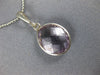 ESTATE 4.0CT AAA AMETHYST 14KT WHITE GOLD 3D OVAL CLASSIC BEZEL PENDANT