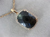 EXTRA LARGE 15.52CT WHITE & BLACK DIAMOND 14KT ROSE GOLD 3D SQUARE RING PENDANT