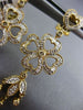 ESTATE LARGE .50CT DIAMOND 14KT YELLOW GOLD FOUR LEAF CLOVER CHANDELIER EARRINGS