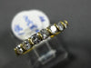 ESTATE .50CT ROUND DIAMOND 18K YELLOW GOLD SEVEN STONE CHANNEL ANNIVERSARY RING
