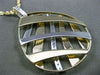 ESTATE LARGE .28CT DIAMOND 14KT WHITE & YELLOW GOLD 3D MULTI WAVE PEAR NECKLACE