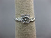 ANTIQUE GIA CERTIFIED .94CT DIAMOND PLATINUM 3D FISHTAIL ENGAGEMENT RING #23268