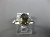ESTATE 1.97CT DIAMOND & AAA ALEXANDRITE 18K WHITE GOLD OVAL HALO ENGAGEMENT RING