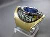 ANTIQUE 3.02CT DIAMOND & AAA SAPPHIRE 18KT YELLOW GOLD 3D FILIGREE ITALIAN RING