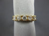 ESTATE .80CT DIAMOND 14KT YELLOW GOLD 3D 5 STONE PRONG ANNIVERSARY RING #5430