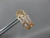 ESTATE .18CT ROUND DIAMOND 14KT ROSE GOLD 3D CLASSIC BAMBOO CLIP ON EARRINGS
