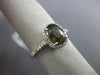 ESTATE 1.97CT DIAMOND & AAA ALEXANDRITE 18K WHITE GOLD OVAL HALO ENGAGEMENT RING