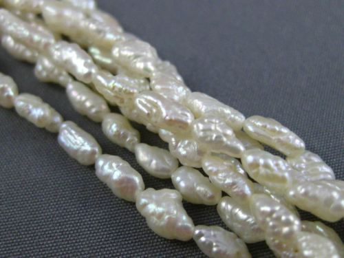 ESTATE LONG FRESH WATER PEARL 14KT YELLOW GOLD MULTI STRAND NECKLACE #25362