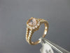 ESTATE 1.30CT DIAMOND & MORGANITE 14KT ROSE GOLD 3D OVAL HALO ENGAGEMENT RING