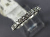 ESTATE .55CT DIAMOND 18KT WHITE GOLD 12 STONE SEMI ETERNITY ANNIVERSARY RING