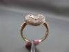 ESTATE 1.42CT WHITE & FANCY PINK DIAMOND 18KT ROSE GOLD 3D HEART ENGAGEMENT RING
