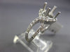 ESTATE .80CT DIAMOND 14KT WHITE GOLD 3D INFINITY SEMI MOUNT HALO ENGAGEMENT RING