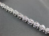 ESTATE WIDE 1.41CT DIAMOND 14KT WHITE GOLD ETOILE FILIGREE ROPE TENNIS BRACELET