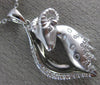 ESTATE .34CT ROUND DIAMOND 14KT WHITE GOLD 3D CLASSIC HAPPY RAM FLOATING PENDANT