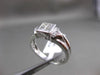 ESTATE .38CT PRINCESS & ROUND CUT DIAMOND 18KT WHITE GOLD FRIENDSHIP RING #18277