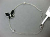 ESTATE WIDE .09CT DIAMOND & BLACK ONYX 18K WHITE GOLD CLASSIC BUTTERFLY BRACELET