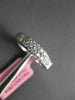 ESTATE .62CT DIAMOND 18KT WHITE GOLD 3D ROUND & PRINCESS 2 ROW ANNIVERSARY RING