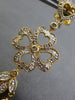 ESTATE LARGE .50CT DIAMOND 14KT YELLOW GOLD FOUR LEAF CLOVER CHANDELIER EARRINGS