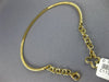 ESTATE .38CT DIAMOND 18K YELLOW GOLD CLASSIC BAR FLEXIBLE LOVE BANGLE BRACELET