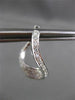 ESTATE LARGE 1.0CT DIAMOND 14KT WHITE GOLD 3D WAVE FLOATING EARRINGS F/G VSSI