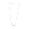 ESTATE .21CT ROUND DIAMOND 14KT WHITE GOLD 3D CLASSIC PAVE LEAF NECKLACE