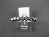 ESTATE .23CT DIAMOND 14K WHITE GOLD BEZEL SEMI ETERNITY WEDDING ANNIVERSARY RING