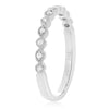 ESTATE .09CT DIAMOND 14KT WHITE GOLD FILIGREE MILGRAIN WEDDING ANNIVERSARY RING