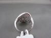 ANTIQUE WIDE 2.15CT DIAMOND 18KT WHITE GOLD FILIGREE MULTI ROW ANNIVERSARY RING